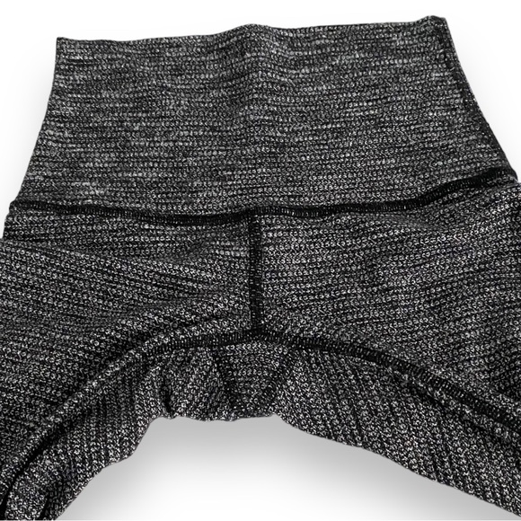 Lululemon Wunder Under Pant Hi-Rise Coco Pique Black White Full Length Luon Sz 4 - Picture 8 of 10